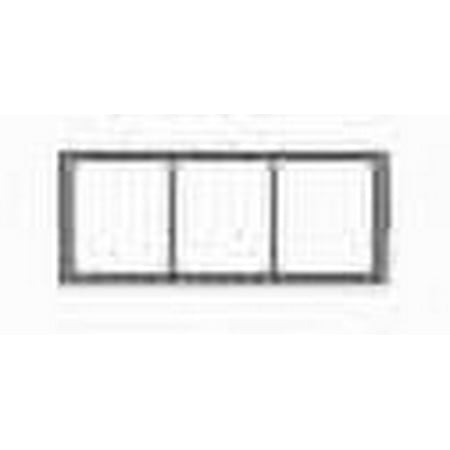 HO 3-Pane Masonry Transom Window 40"w x 16"h (12) (D)