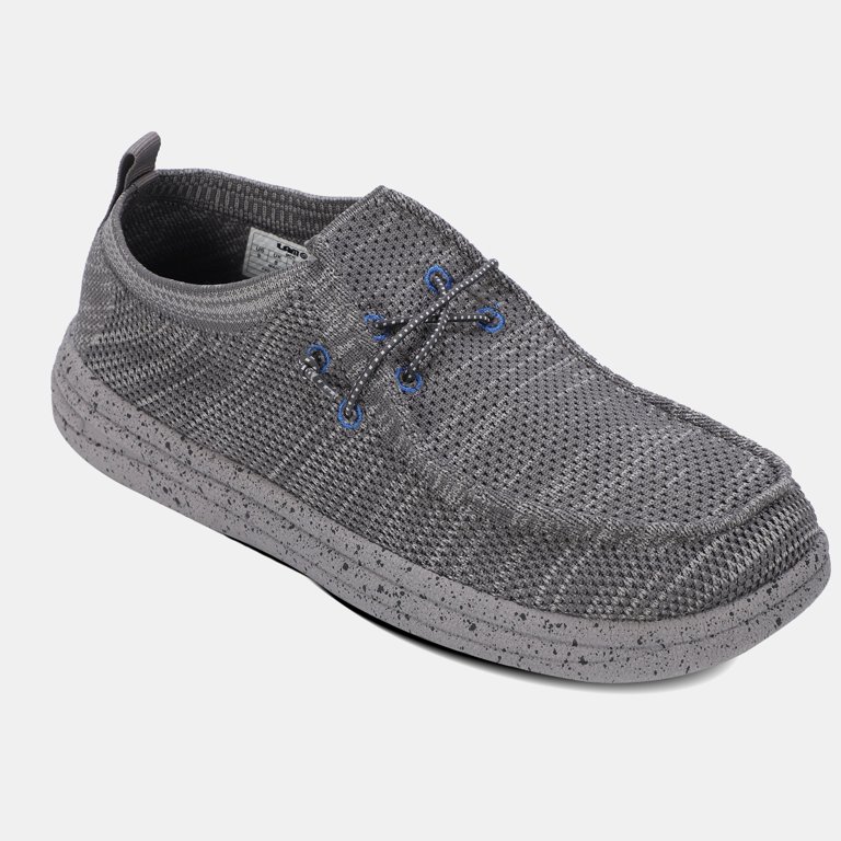 NEW LAMO men\'s michael knit lamolite deck shoe in grey/multi Lamo Footwear Men main image 4