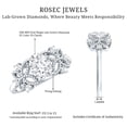 thumbnail image 5 of Nature Inspired Lab Diamond Engagement Ring - EF-VS Quality Certified - 1 Carat - with Jewelry Box, 925 Sterling Silver, US 4.00, 5 of 8