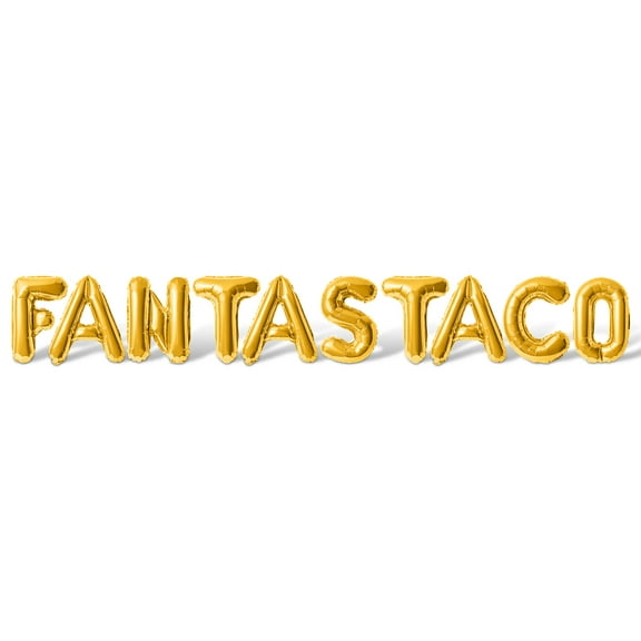Letter Balloons - FANTASTACO 16" Inch Alphabet Letters Foil Mylar Balloon Cinco De Mayo Party Banner (Gold)