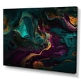 thumbnail image 2 of DESIGN ART Designart "Liquidity In Art Ii" Abstract Liquid Ink Canvas Art Print 20 in. wide x 12 in. high, 2 of 5