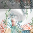 thumbnail image 6 of Marine Life Cloth Napkins, Nautical Underwater Coral Shell Starfish Watercolor Washable and Reusable Dinner Napkins Set of 2, Table Napkin for Kitchen Party Birthday Wedding Hotel 20"x20", 6 of 9