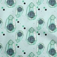 thumbnail image 1 of oneOone Velvet Sea Green Fabric Plants Cactus Sewing Craft Projects Fabric Prints By Yard 58 Inch Wide, 1 of 4
