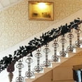 thumbnail image 4 of 69 Inch Black Rose Vine Garland, Artificial Flowers Garland Artificial Rose Garland Black Fake Rose Garland Flowers for Hotel Wedding Home Party Garden Art Decor, 4 of 7
