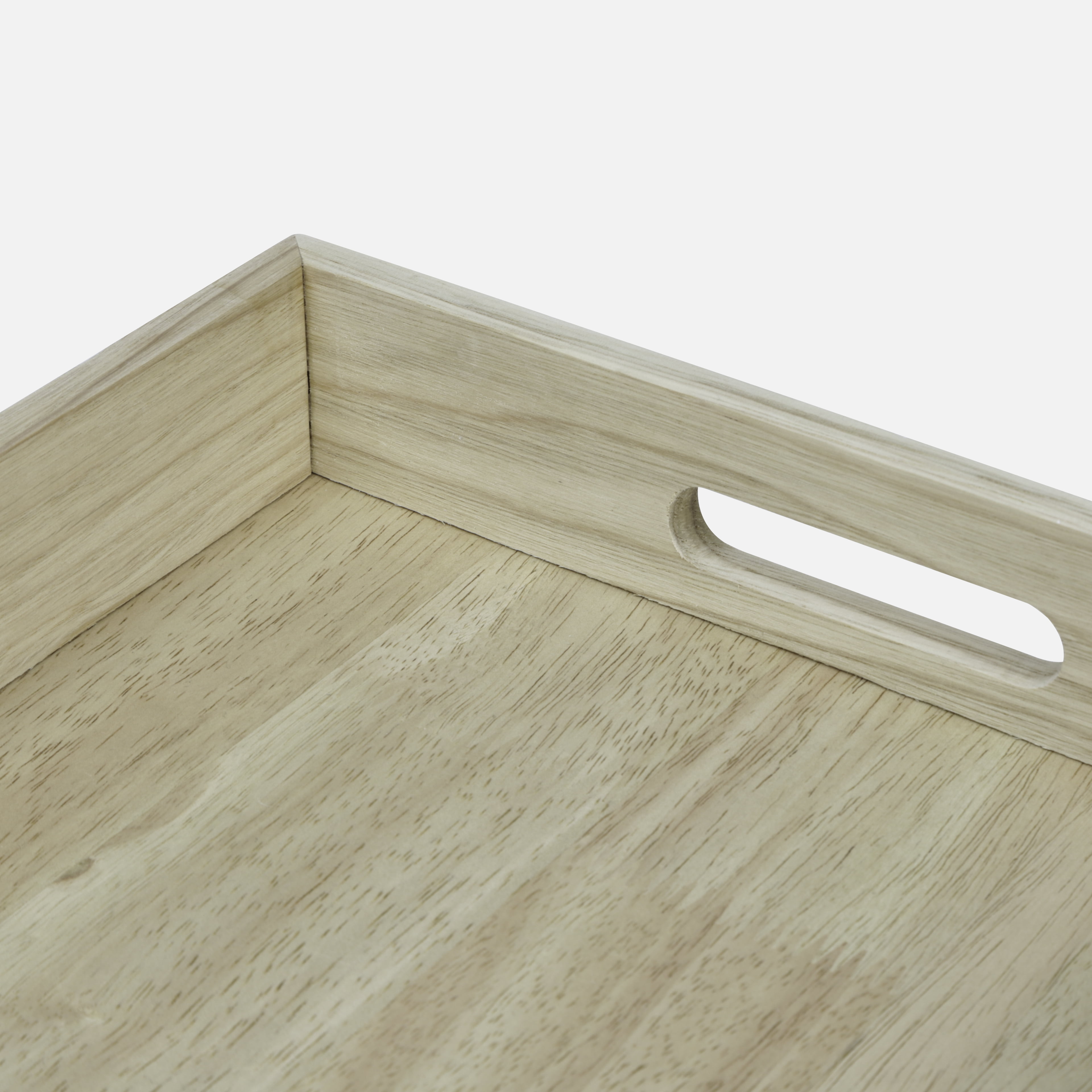 Mainstays 16-inch Blonde Wood Tray, Lightwood Finish, Rectangular Tray, 16inch x 12inch x 2.5inch