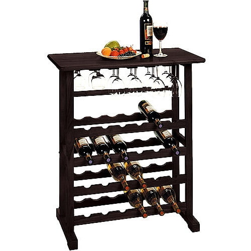 Winsome Wood Vinny 24Bottle Wine Rack, Espresso, Multiple Finishes