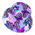 thumbnail image 3 of Bingfone Flying Butterflies Bucket Hat For Men Women,Packable Reversible Printed Sun Hats,Fisherman Outdoor Travel Hiking Beach Caps, 3 of 9
