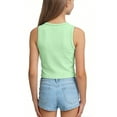 thumbnail image 5 of Posijego Girls Athletic Tank Tops Sleeveless Crop Tops Ribbed Basic Undershirts Yoga Workout Running Tank Tees, 5 of 6