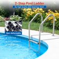 thumbnail image 5 of Swimming Pool Ladder,Stainless Steel Pool Steps for Inground Pools,3 Step Non-Slip Treads Pool Stairs with Ergonomic Pool Handrails,Easy Assembly, 5 of 7