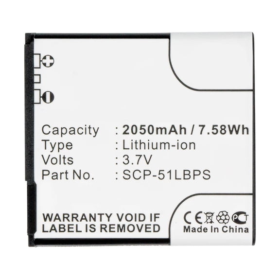 Batteries N Accessories BNA-WB-L3829 Cell Phone Battery - Li-ion, 3.7, 2050mAh, Ultra High Capacity Battery - Replacement for Kyocera SCP-51LBPS Battery