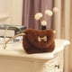 thumbnail image 4 of Mini bolsos de hombro peludos con nudo de lazo encantador para niños y niñas, bolsos cruzados, 4 of 6