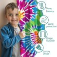 thumbnail image 3 of Blackout Kids Curtains,Colorful Rainbow Tie Dye Spiral Pattern Childrens Insulated Curtains Set Of 2,Bedroom Essentials,Toddler Room Decor 52"x84", 3 of 5