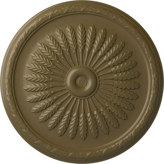 36"OD x 1 1/2"P Juniper Ceiling Medallion (Fits Canopies up to 7"), Hand-Painted Mississippi Mud