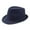 Navy, variant on ZQUUVOU Men Women Classic Structured Trilby Fedora Hat Coffee
