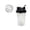 Clear, variant on 400ml Black Protein Shaker Bottle with Whisk Ball - Leak-Proof Gym Fitness Mixer Cup for Sports Nutrition