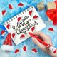 thumbnail image 3 of Christmas Hat Stickers Roll, Red Santa Hat Seal Stickers, Xmas Waterproof Self-Adhesive Decals for Envelope Journal Party Favors, 500Pcs/Roll, 3 of 5