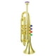 thumbnail image 2 of EeaseMX 1 pieza de trompeta de simulación práctica, modelo musical, juguete musical para niños., 2 of 7