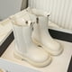 thumbnail image 4 of Zapatos para niñas,Botas de niñas,Invierno cremallera montar bota de cuero falso tamaño 9.5 niñas, 4 of 8