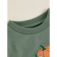 thumbnail image 4 of Bagilaanoe Baby Girl Boy Halloween Sweatshirt for Infant Long Sleeve Pumpkin Embroidery Pullover 6M 12M 18M 24M 3T Toddler Fall Loose Tee Tops, 4 of 7