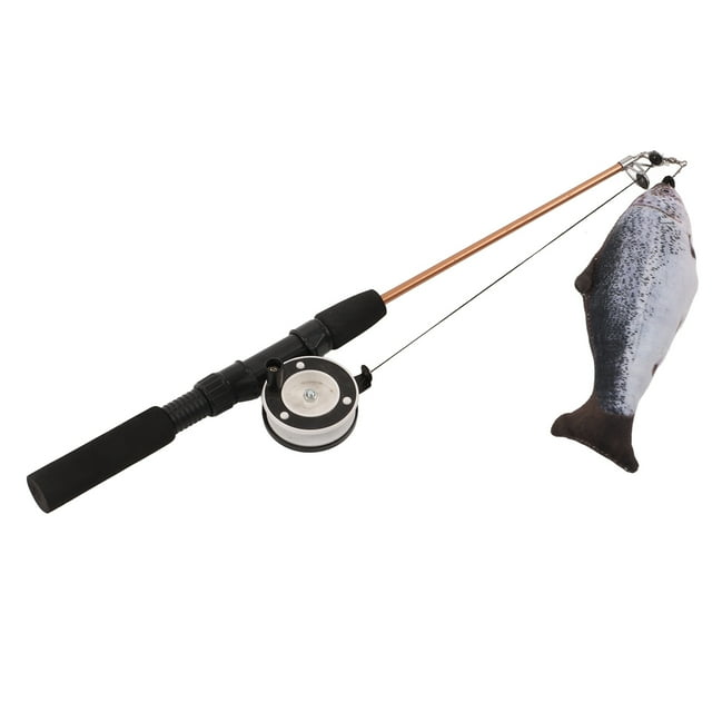Interactive Teaser Wand Cat Retractable Fishing Pole Interactive Cat Toys Retractable Cat Teaser Wand Toy Interactive Fishing Rod With Simulation Fish For Cats