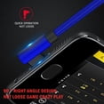 thumbnail image 4 of LBECLEY 10Ft Type C Cable Fast Charging Usb C Cable Right Angle 90° Elbow Nylon Braided Usb A To C 66W Fast Charging Cable Type C Light Up Charging Cable Fast Charge Blue One Size, 4 of 9