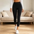 thumbnail image 6 of Mlzmgr Leggings for Women High Waisted Slim Fitting Stretchy Casual Comfy Solid Color Bottom Pants for Gym Yoga(XX-Large), 6 of 9
