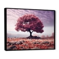 thumbnail image 2 of Designart "Purple Tree Purple Autumn II" Floral Floater Framed Canvas Print, 2 of 7