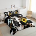 thumbnail image 4 of Erosebridal Animals Cow Bedding Twin Comforter Set, Rustic Sunflower Down Comforter, Cheetah Leopard Decor, Reversible 2pcs, 4 of 8