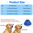 thumbnail image 7 of Dog Recovery Collar, Soft Cones for Dogs after Surgery, Dog Cone Collar for Wound Healing & Anti-Licking, Blue-Green, 7 of 7