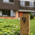 thumbnail image 5 of IIU 5-Inch Floating Metal House Number Sign, Black Coated Address Visibility Signage with Nail Kit, 5 of 6