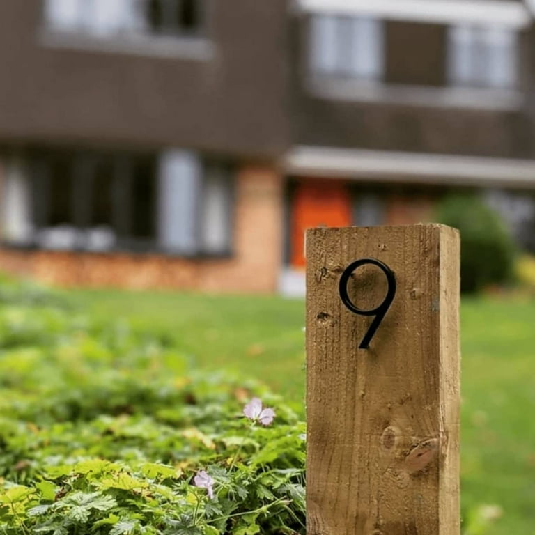 5 Stainless Steel Floating House Number Outside, Metal Modern House  Numbers 