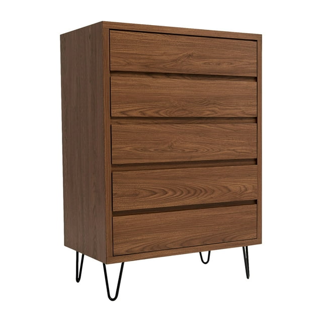 Cajonera 5 Cajones Java Nogal - Kessa Muebles