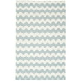 thumbnail image 4 of SAFAVIEH Dhurries Karissa Geometric Area Rug, Ivory/Blue, 3' x 5', 4 of 5