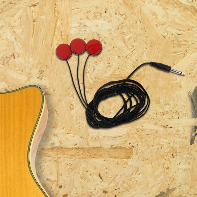 WHAMVOX Captador Para Guitarra Acústica Rojo Con Sensibilidad Y Ajuste Cómodo Sin Taladro