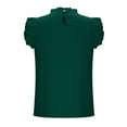 thumbnail image 6 of T Shirts for Women Crewneck Ruffle Tee with Short Sleeves Womens Summer Casual Tunic Tops, 6 of 7