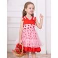 thumbnail image 3 of IWEMEK Little Girls Dress Strawberry Cute Mesh Tutu Sleeveless Bowknot Fairy Dresses Polka Dot Princess Sundress 2025, 3 of 10