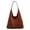 Brown, variant on Women’s Trendy Suede Tote Bag Shoulder Bags for Women Fall Underarm Bag Winter Work Purses Suede Travel Handbag Large Capacity Green