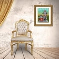thumbnail image 3 of Fab Funky 26x32 Gold Ornate Wood Framed with Double Matting Museum Art Print Titled - Husky Chopper and Sidecar, 3 of 4