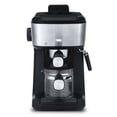 thumbnail image 2 of 4 Shot Steam Espresso Maker with Frothing Wand, Black/Stainless Steel Finish, 2 of 6