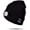 Black 4LED, variant on LED Beanie Light with Bluetooth Hat, Built-in Stereo Speakers & Mic, Bright Hands-Free Hat Light USB Rechargeable LED Flashlight Headlamp Winter Knit Cap for Men, Women (Pink 4LED)