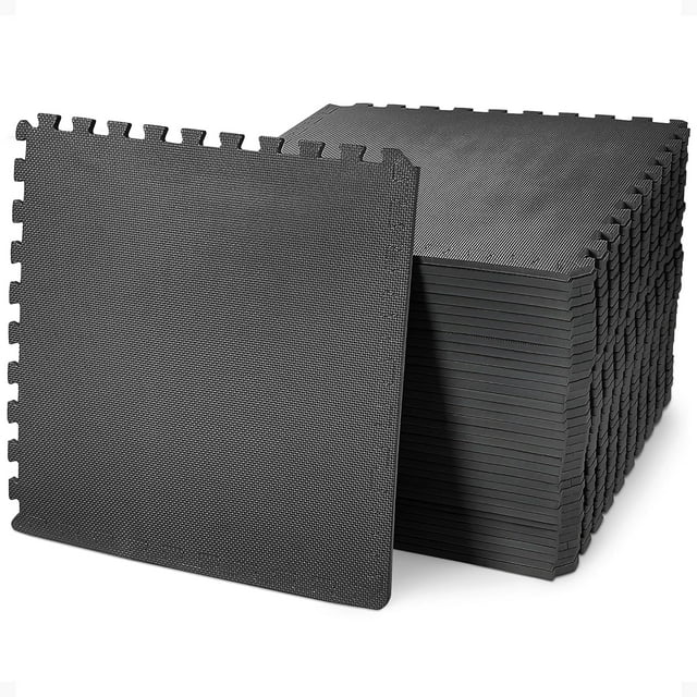 Puzzle Exercise Mat with EVA Foam Interlocking Tiles for MMA Exercise Gymnastics and Home Gym Protective Flooring Thick Square Feet