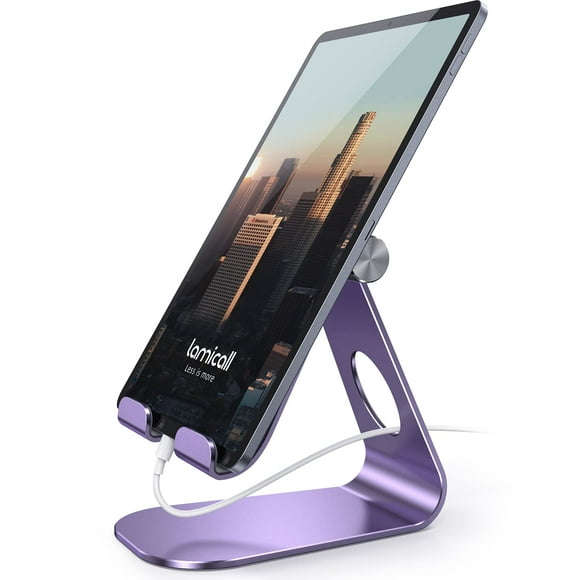 Soporte para tableta Lamicall, soporte de escritorio ajustable, color morado
