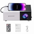 thumbnail image 5 of Qocolhg Mini Projector with WiFi & Bluetooth, Full HD 1080P Projector, Portable Outdoor Projector with Remote, Home/Dormitory/Room Theater Movie Phone Projector Compatible with Android/iOS/HDMI/USB, 5 of 9