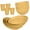 Yellow, variant on XmhyTop-A 12-Piece Dinner Plate Set - Dinnerware Sets for Family Meals, Kitchen Dishes Set with Wheat Straw Material, Service for 4,Yellow
