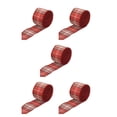thumbnail image 1 of Monstrate Cintas navideñas Adornos de casa a cuadros Exquisitos lazos florales DIY Accesorios decorativos para celebración 4 Ancho 6 cm 4 Ancho 6cm 5Conjunto, 1 of 6