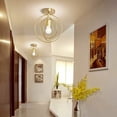 thumbnail image 3 of Lámpara de techo con forma de círculo E27, lámpara colgante de hierro estilo retro industrial con anillos de metal, luz LED antigua, luz colgante para dormitorio, sala de estar, hogar, hotel, bar,, 3 of 5