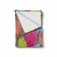 thumbnail image 2 of Modern Soft Flannel Fleece Blanket, Vector Abstract Design Colorful Brush Strokes with Geometric Triangles Image Print, Cozy Plush for Indoor and Outdoor Use, 60" x 80", Multicolor, by Ambesonne, 2 of 6