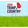 Georgia For Trump Flag (18" x 24") Yard Sign, Includes Metal Step Stake