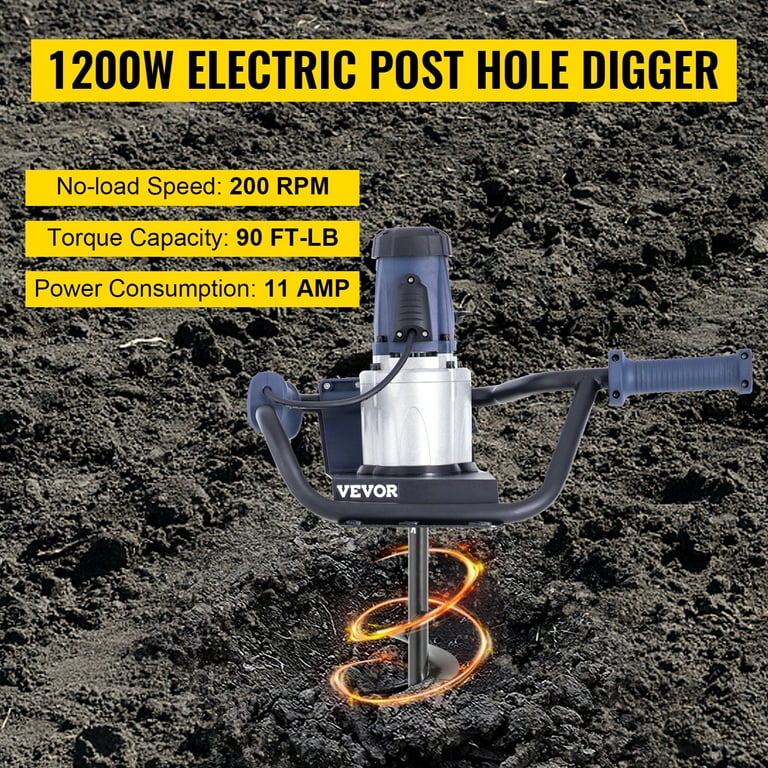 12 volt electric post on sale hole digger