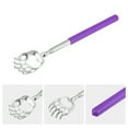 thumbnail image 4 of Unique Bargains 2 Pcs Extendable Bear Claw Stainless Steel Back Scratcher for Men and Women purple, 4 of 6